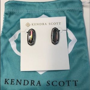 NWOT Kendra Scott Black Mother of Pearl Aston’s